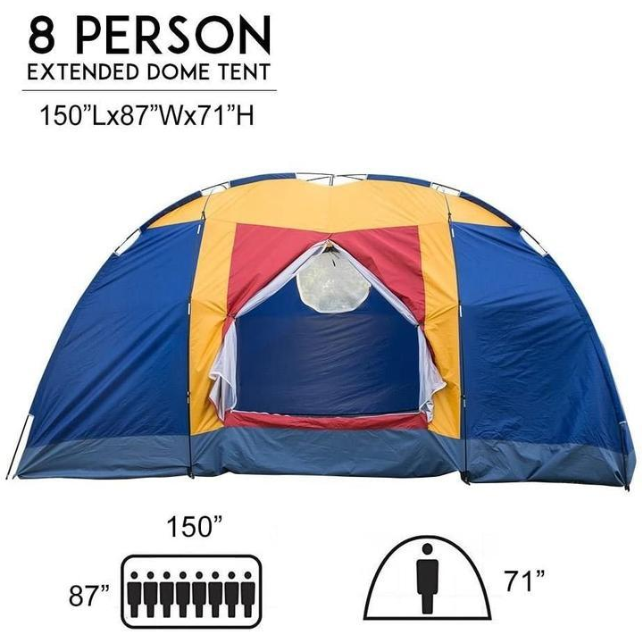 Easy Set Up Outdoor 8 Person Camping Tent