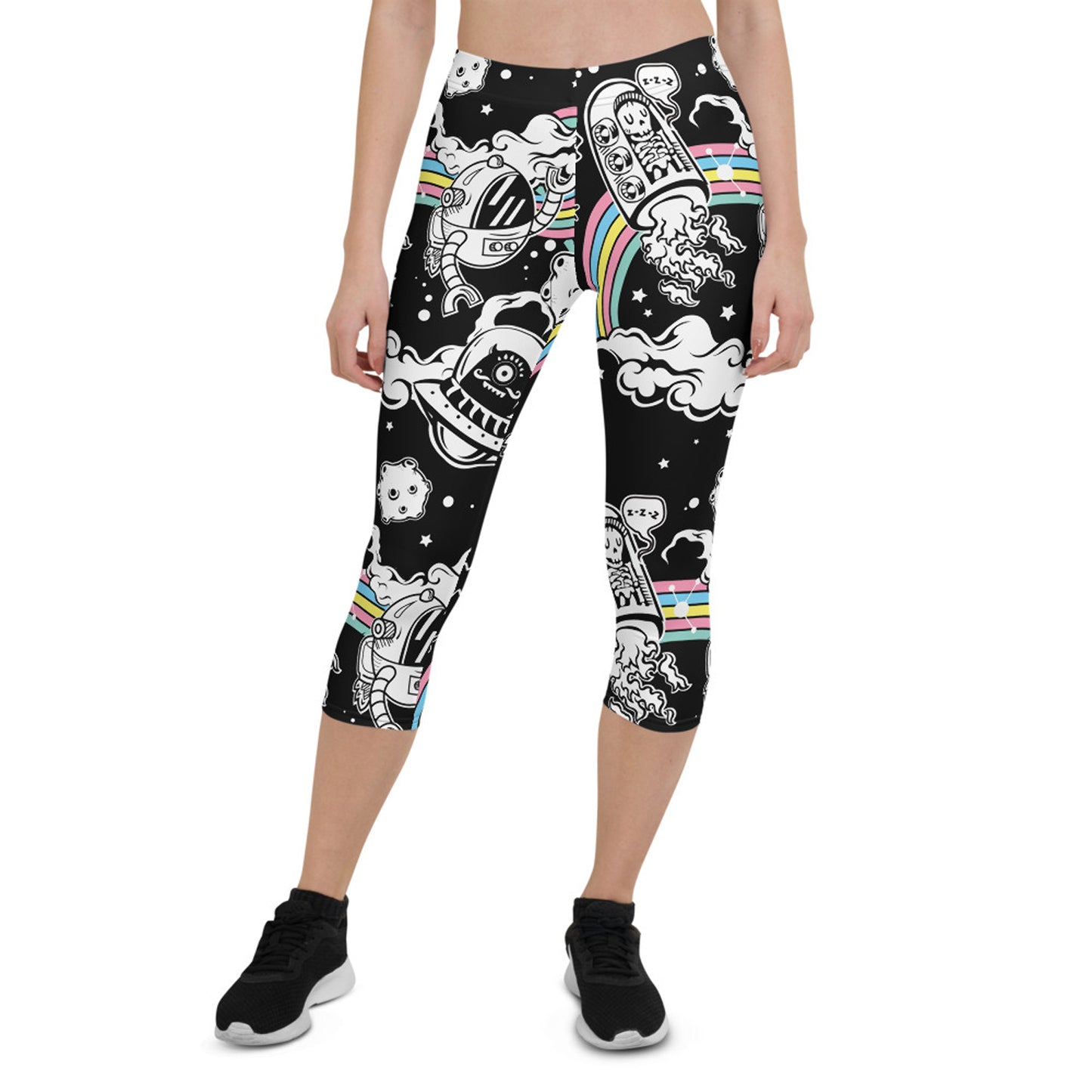 Space Capri Leggings for Women