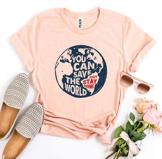 T-shirt 'Jij kunt de wereld redden'