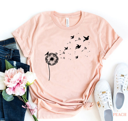 Paardebloem vogels T-shirt