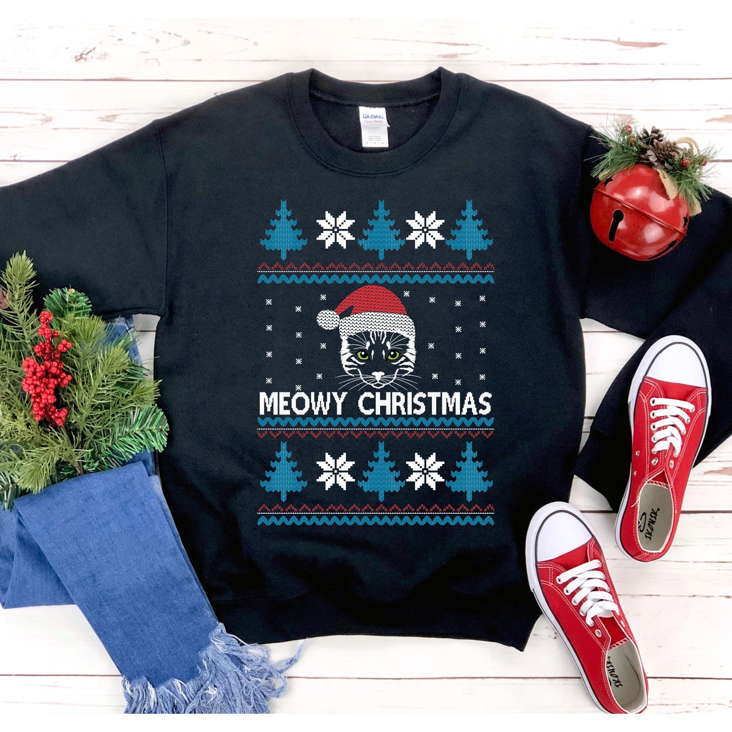 Meowy Christmas Sweatshirt