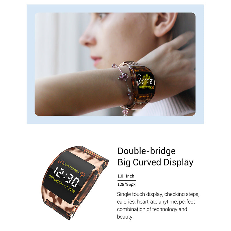 Smart Watch Health Monitoring Arc Glass Bracelet