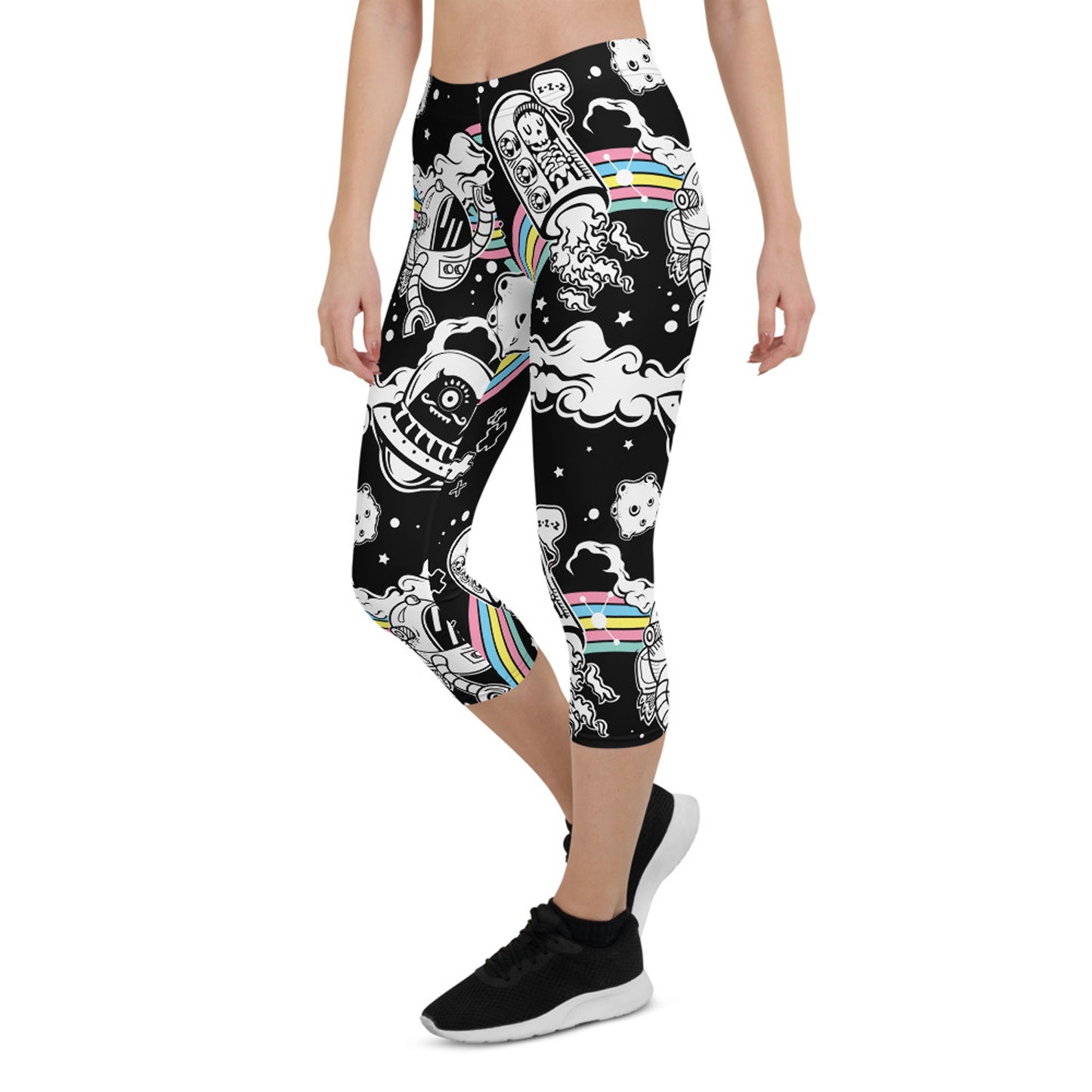 Space Capri Leggings for Women