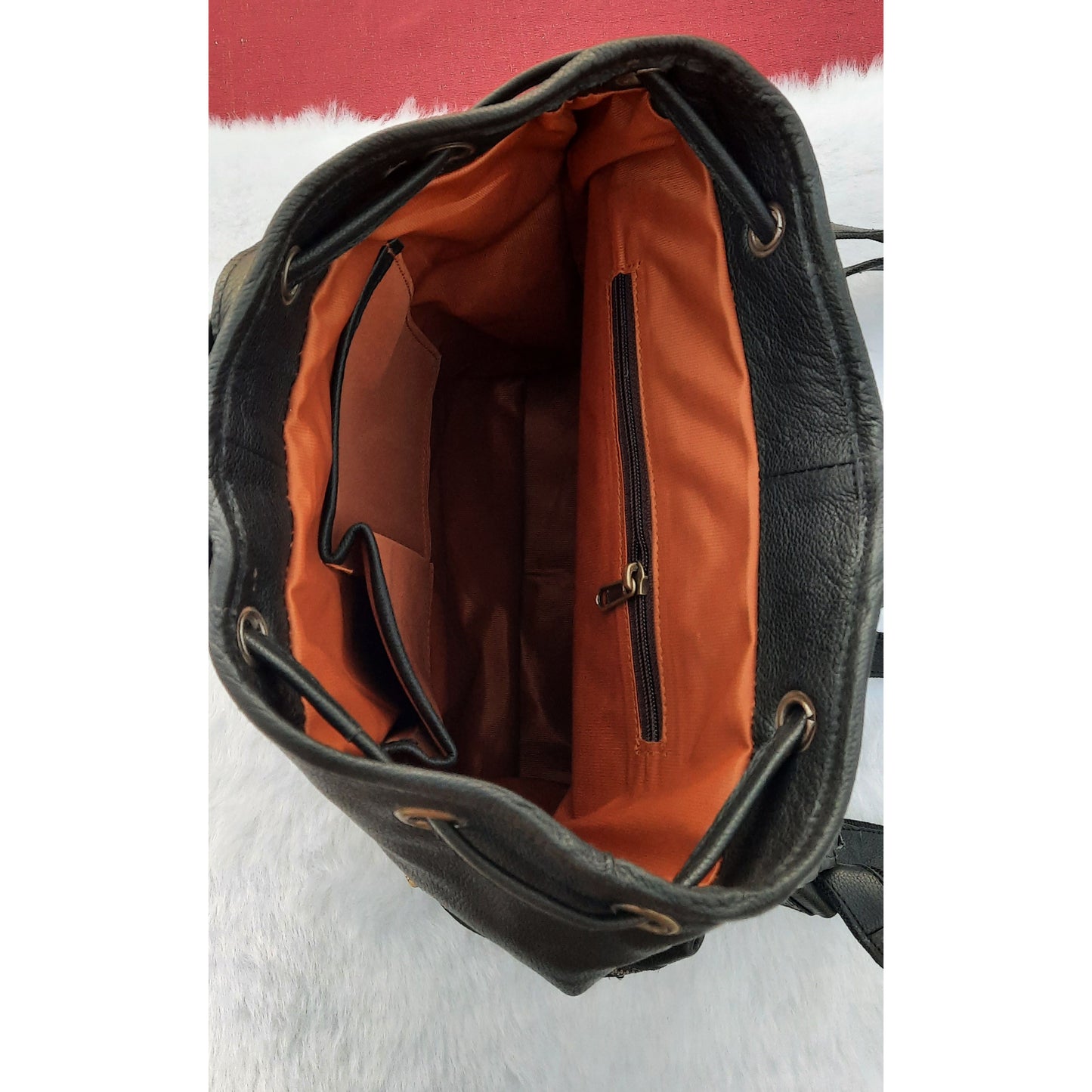 Leather Backpack – Handmade 15.5 Inch Unisex Backpack.