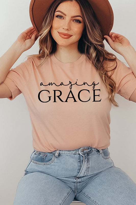 T-Shirt mit Aufdruck „Amazing Grace“