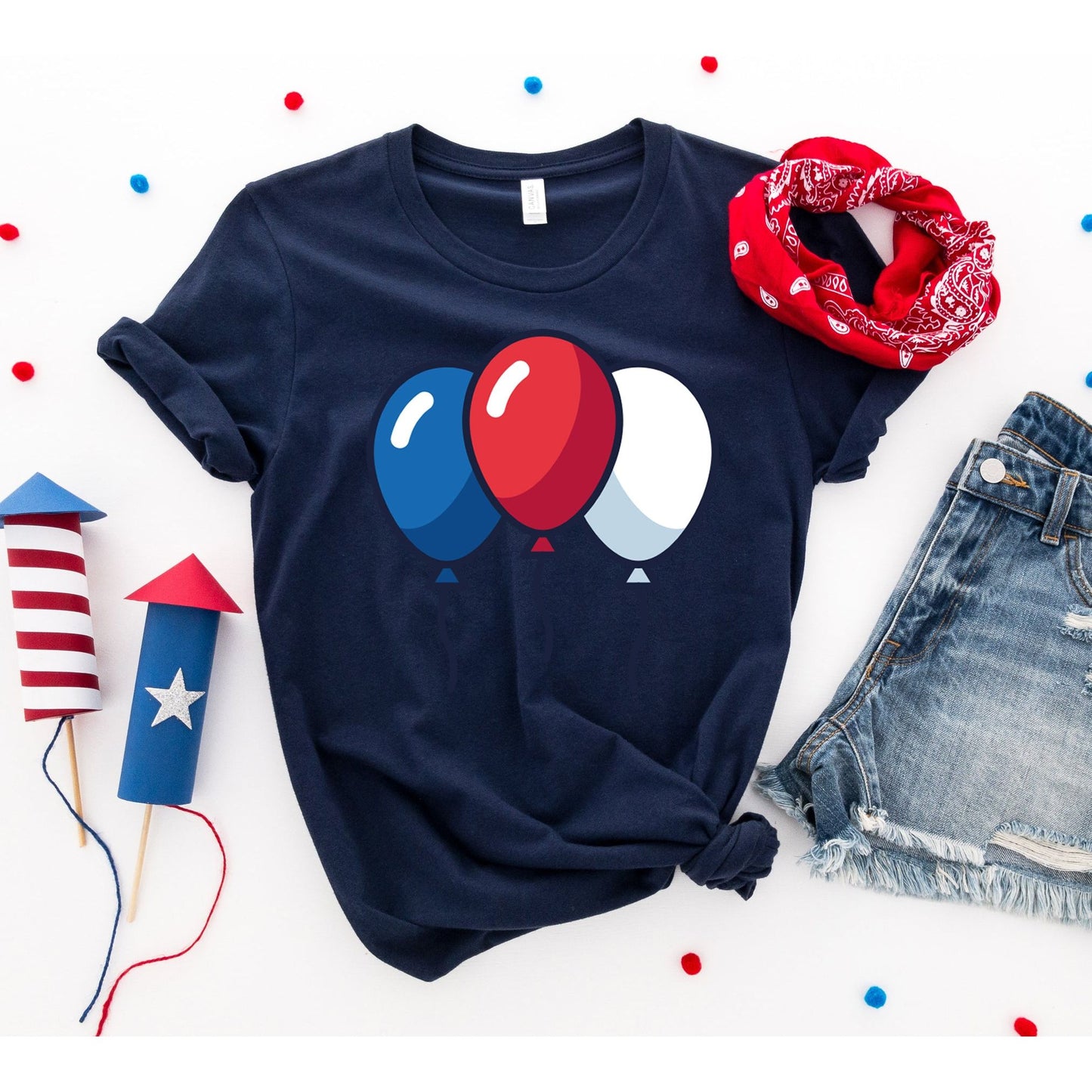 4th of July Balloons T-shirt