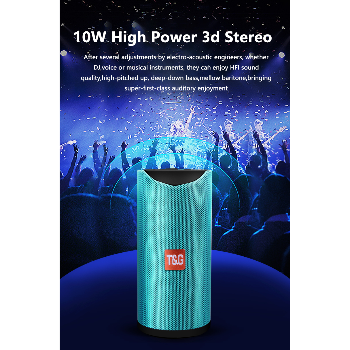 TG Portable Outdoor Loudspeaker Bluetooth Stereo Speaker