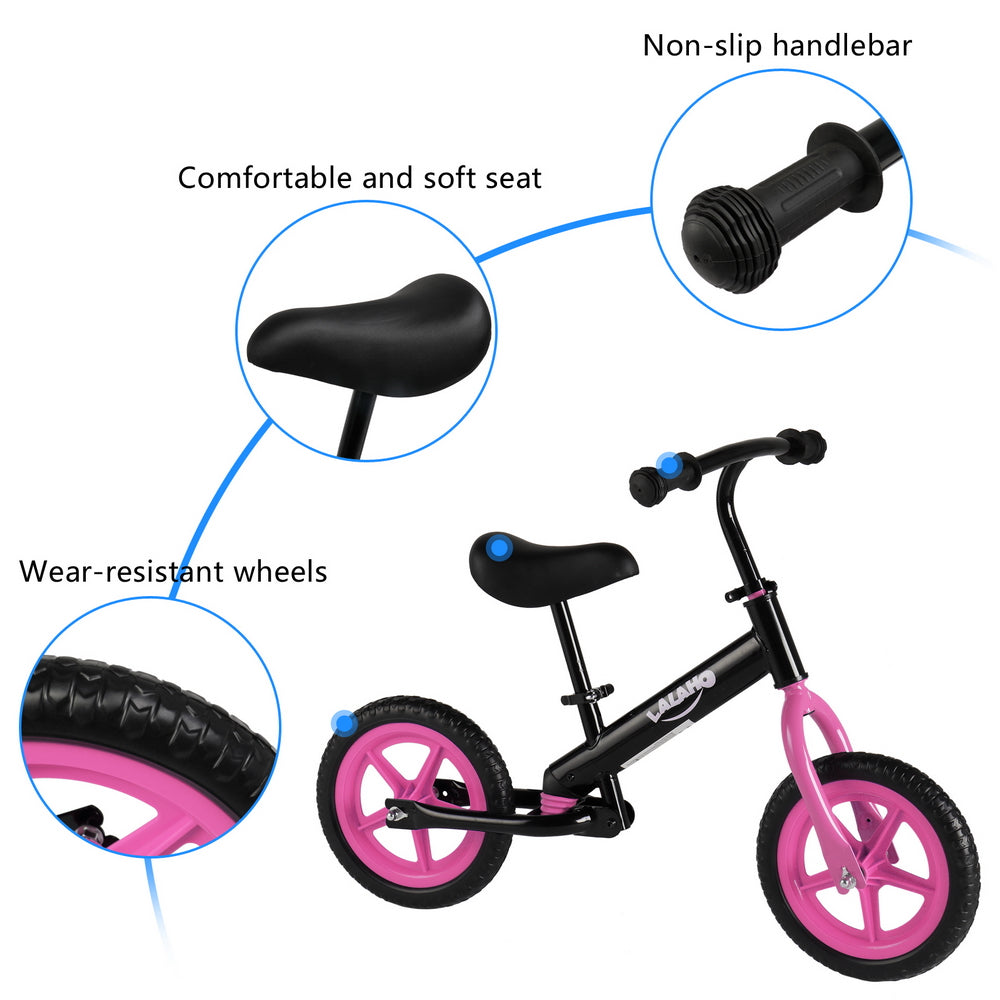 Kids Balance Bike No Pedals Height Adjustable Bicycle