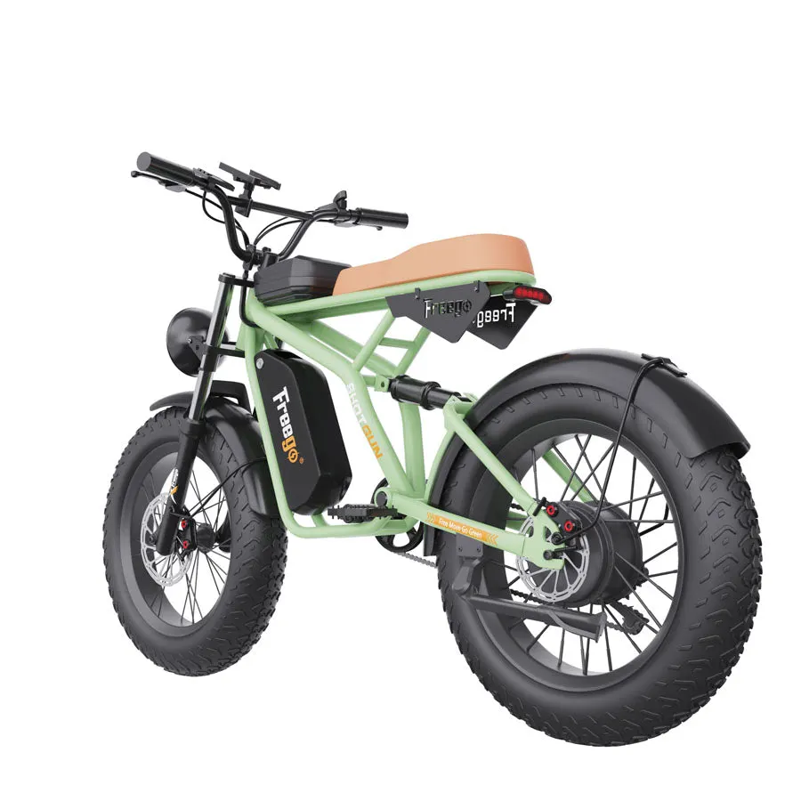 1400W Motor 7 Speed Gears Fat Tires Off Road Electric Bike - Sportkyu