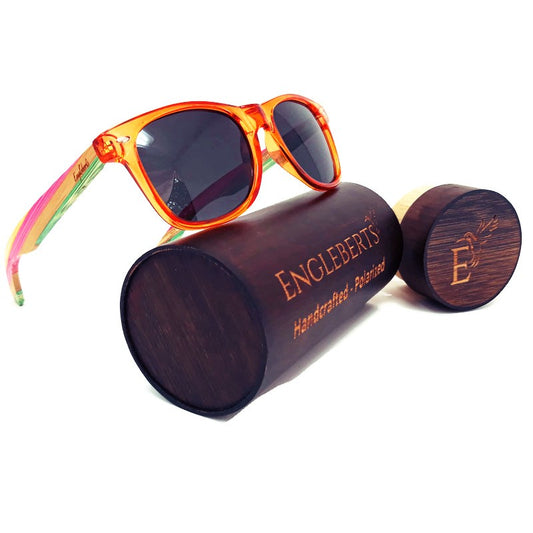 Juicy Fruit Muti-Colored Bamboo Sonnenbrille polarisiert mit Etui