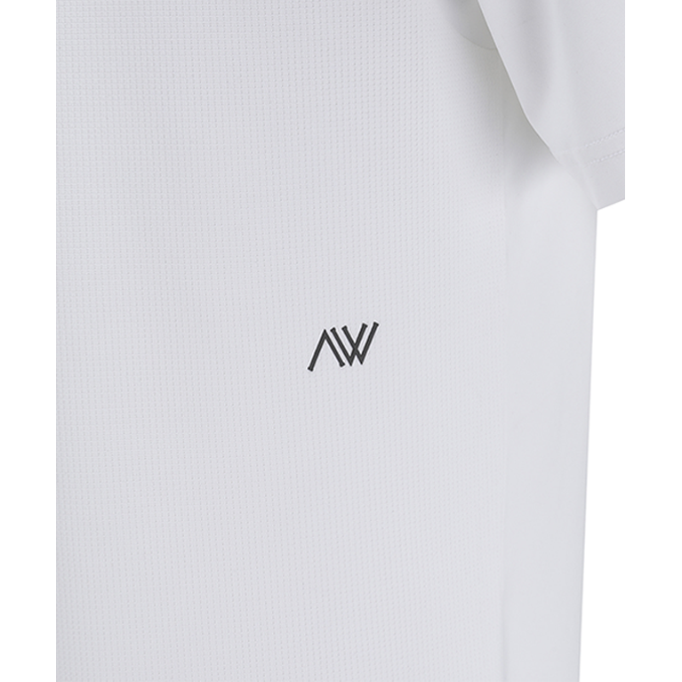 ANEW Golf: Men Back Triangular Point Short T-Shirt - White - Sportkyu