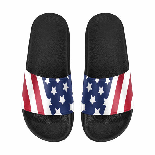 Womens Slide Sandals, Stars And Stripes Print