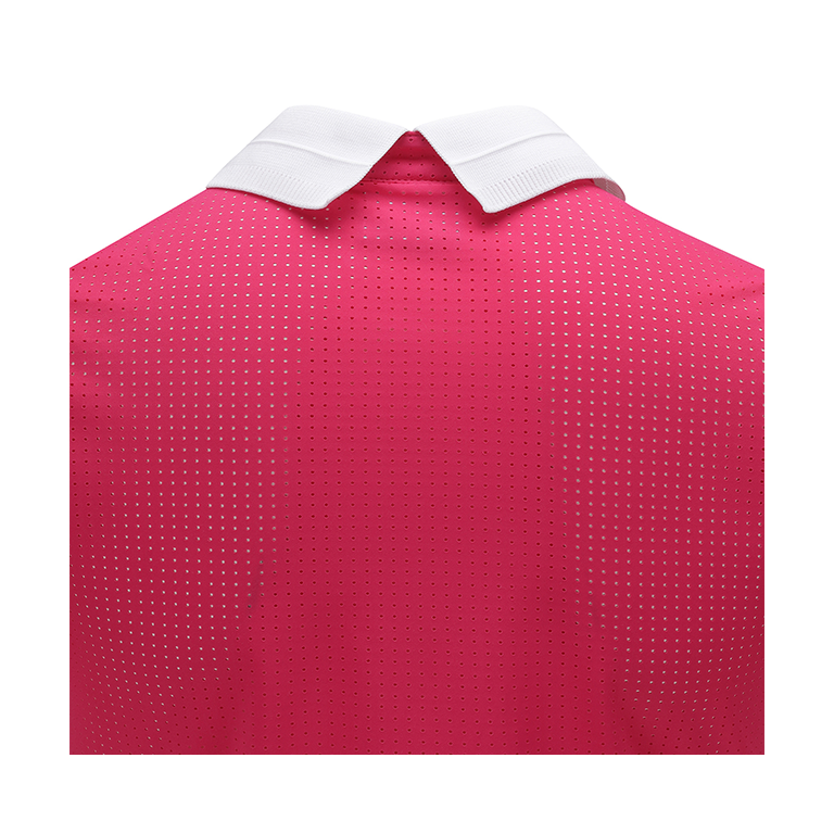 ANEW Golf: Women All Ventilation Collar Short T-Shirt - Hot Pink