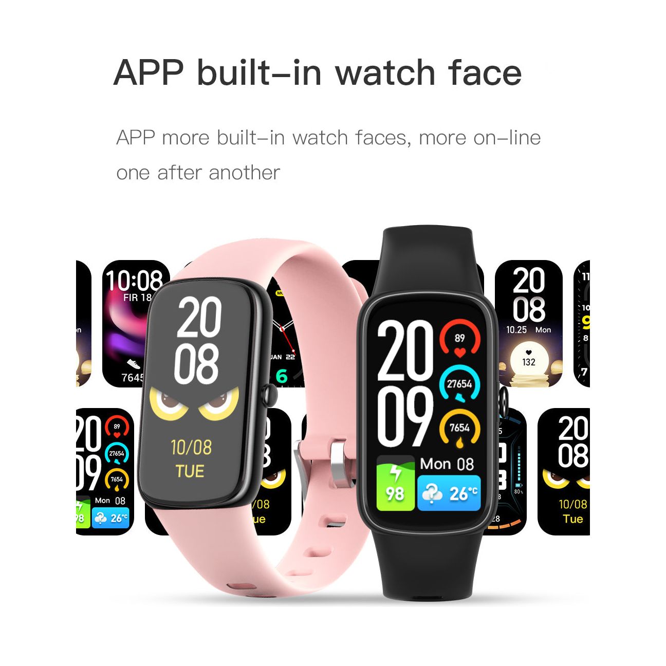 Full Touch Blood Oxygen Sports Pedometer Bluetooth Watch