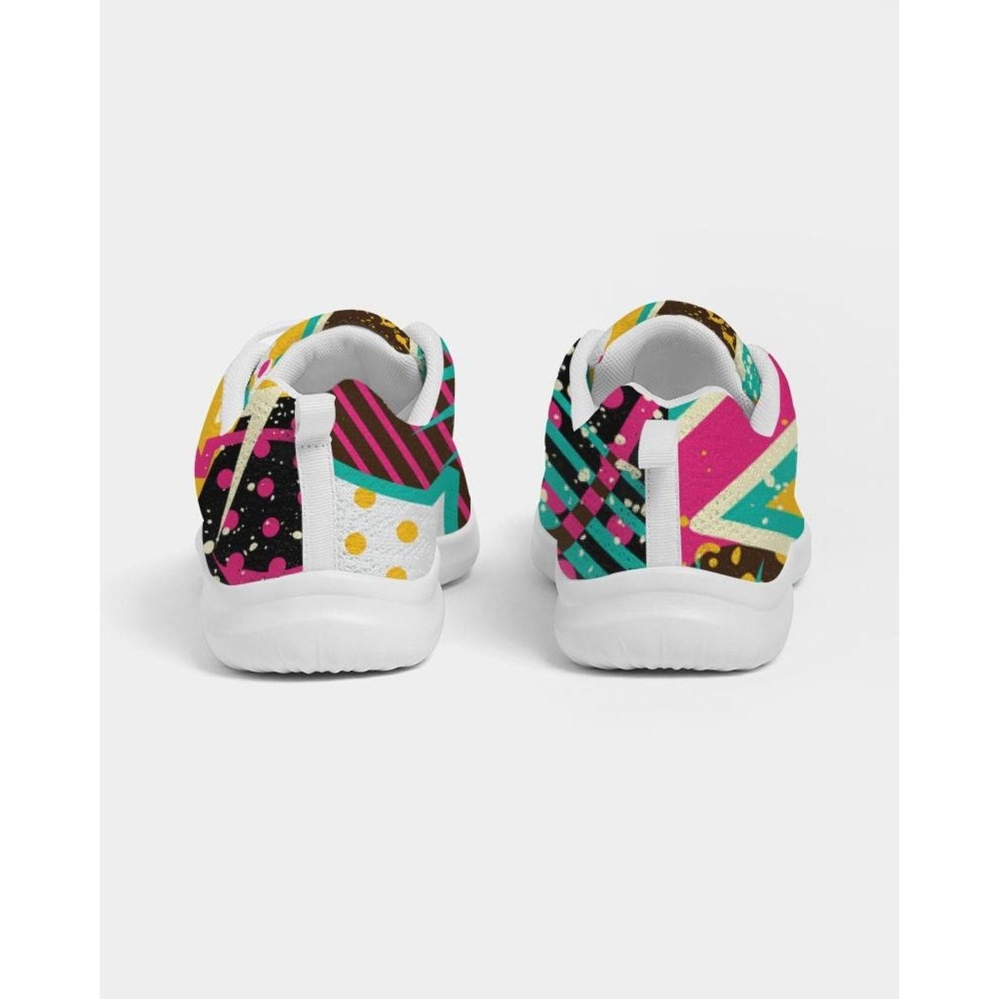 Womens Sneakers - Canvas Running Shoes, Multicolor Pop Print