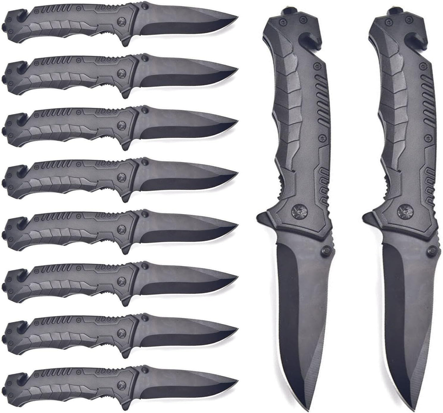 Tactical Folding Knife 10Pack Lock Knife 3.4 Inch EDC Outdoor Camping - Sportkyu