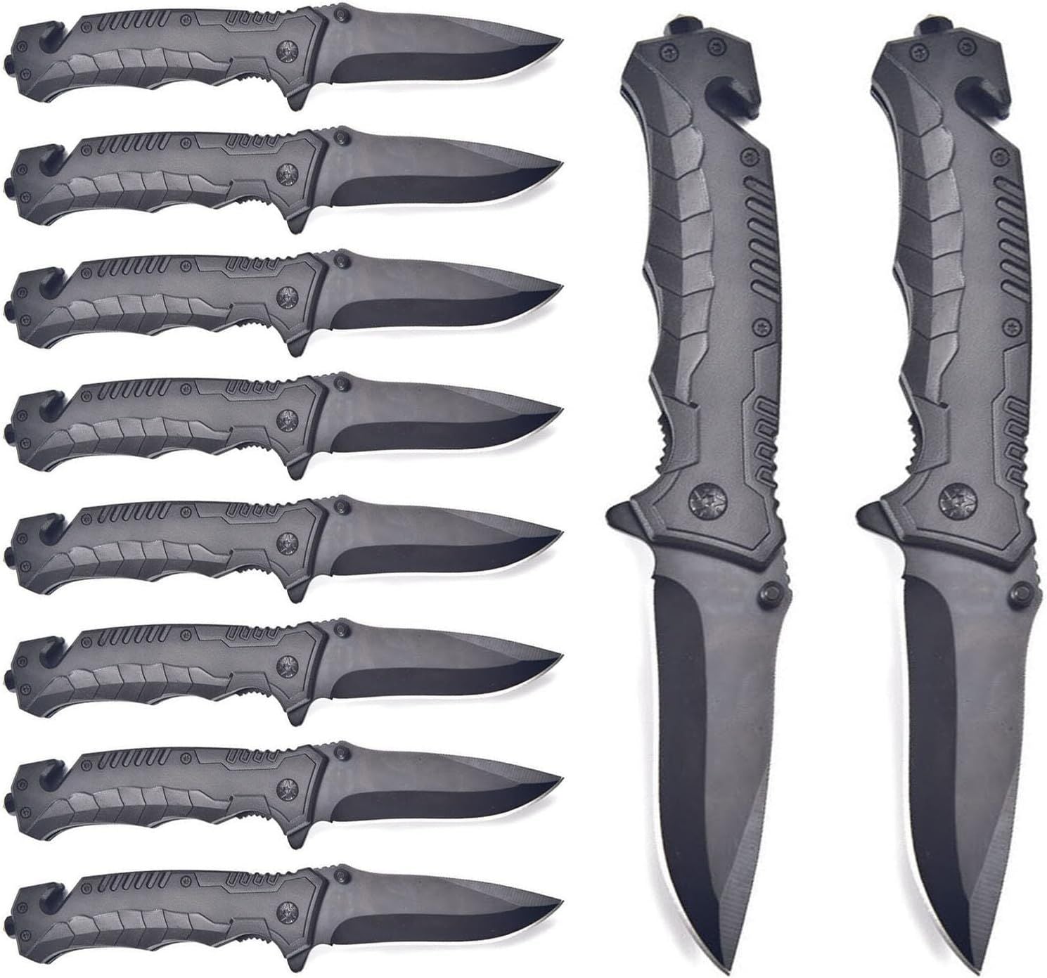 Tactical Folding Knife 10Pack Lock Knife 3.4 Inch EDC Outdoor Camping - Sportkyu