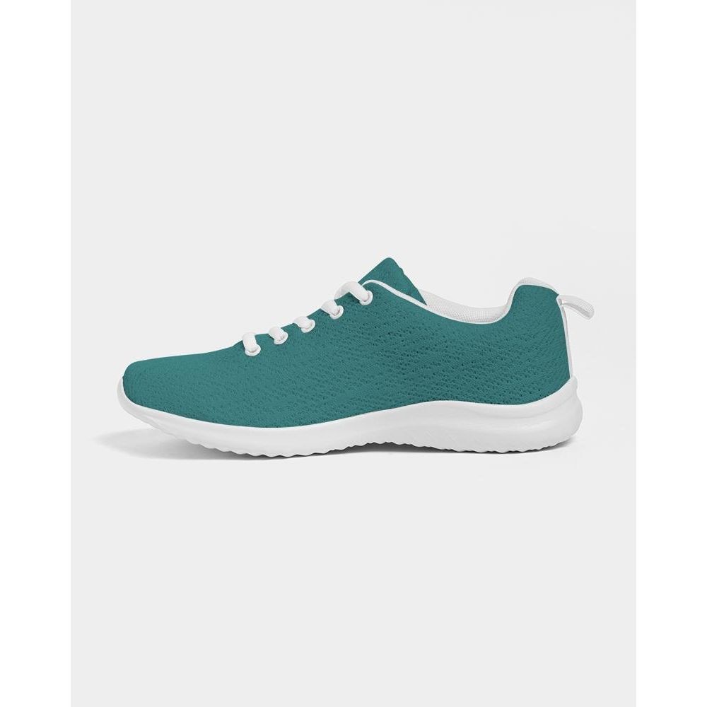 Womens Sneakers - Canvas Running Shoes, Teal Green