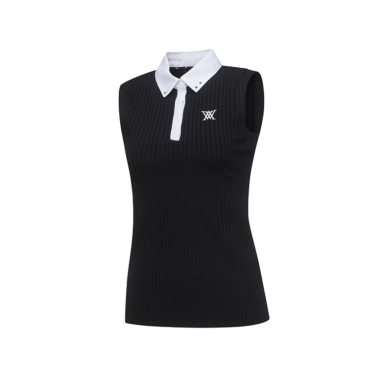 ANEW Golf: Women Color Block Corduroy Sleeveless - Black