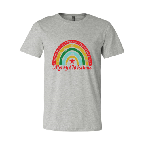 Christmas Rainbow With Snowflakes Shirt