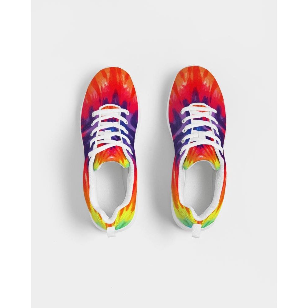 Damessneakers - Veelkleurig tie-dye stijl laag canvas hardlopen 