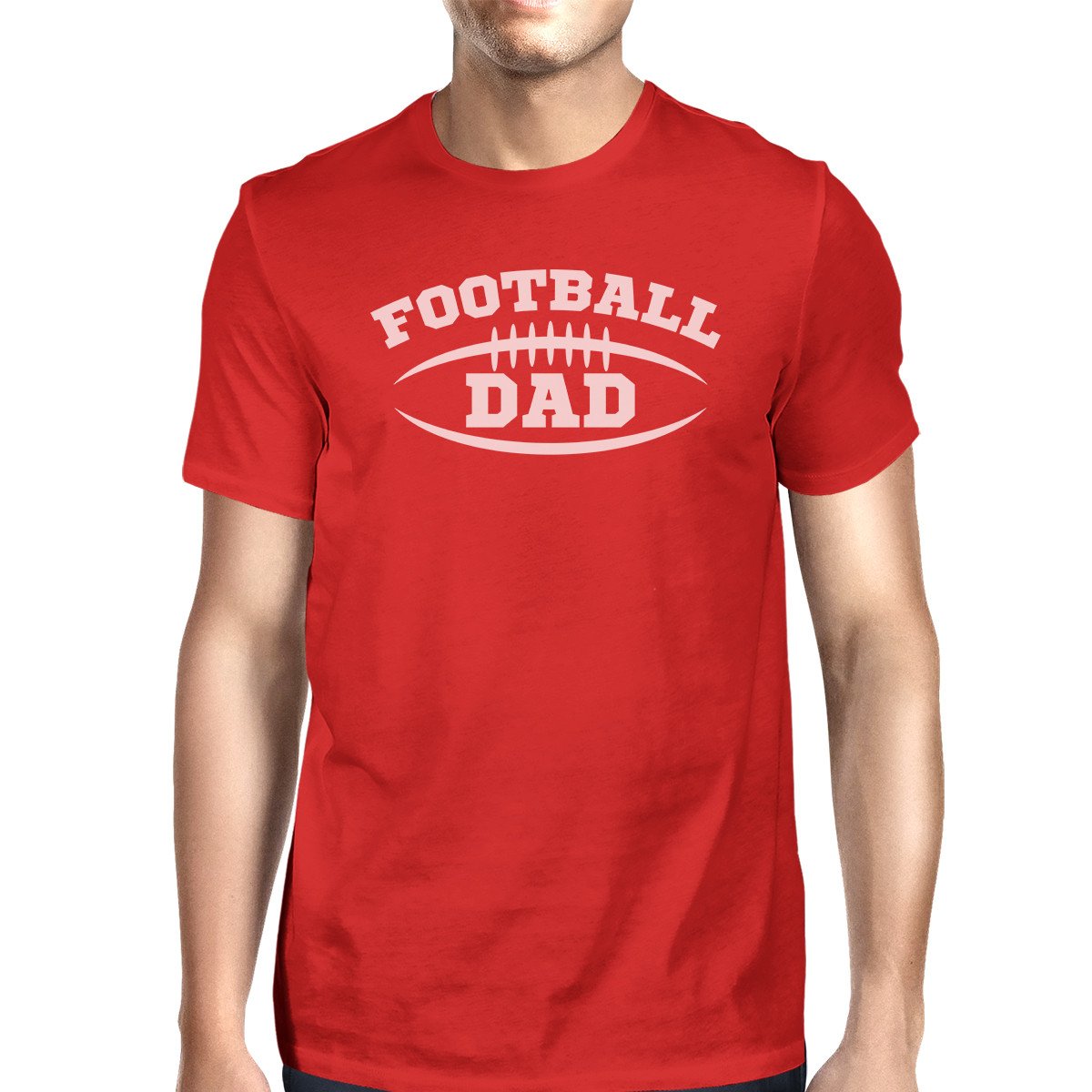 Football Dad Men's Red Short Sleeve Top Unique