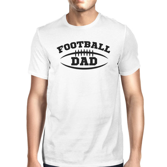 Football Dad Heren Wit Humoristisch Design T-shirt