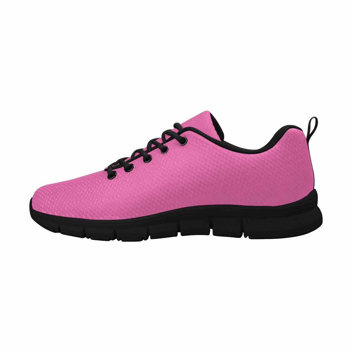 Sneakers For Men, Pink And Black - Canvas Mesh Athletic Running Shoes