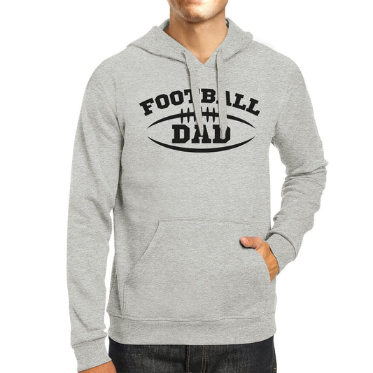 Football Dad Men's Grey Hoodie Funny Dad Hoodie