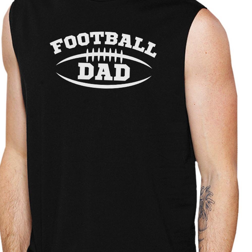 Football Dad Men's Black Sleeveless Graphic Tank