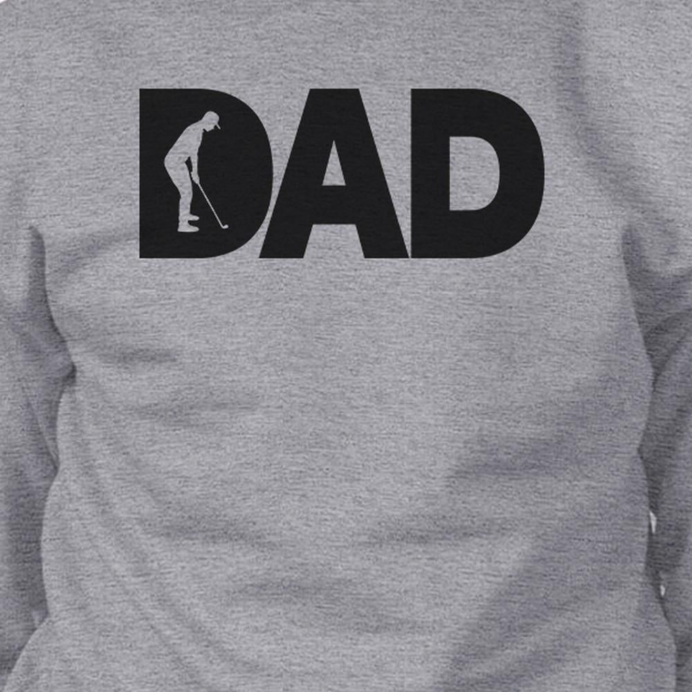 Dad Golf Unisex Grey Sweatshirt Funny Design Tank