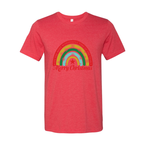 Christmas Rainbow With Snowflakes Shirt