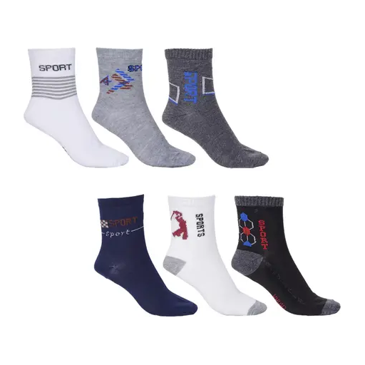 Latest Pack of 6 Multi color Ankle Socks Combo for Men and Women