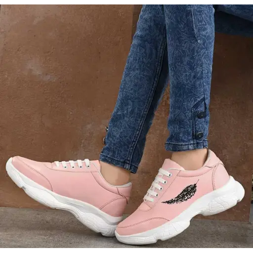 Women's Pink styles Sports casuals shoes