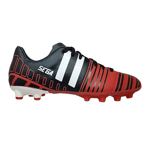 Sega Super Leather Football Shoes (Size-UK-12) (Color-BLACK) - Sportkyu