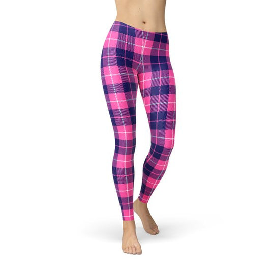 Womens Buffalo Plaid Leggings