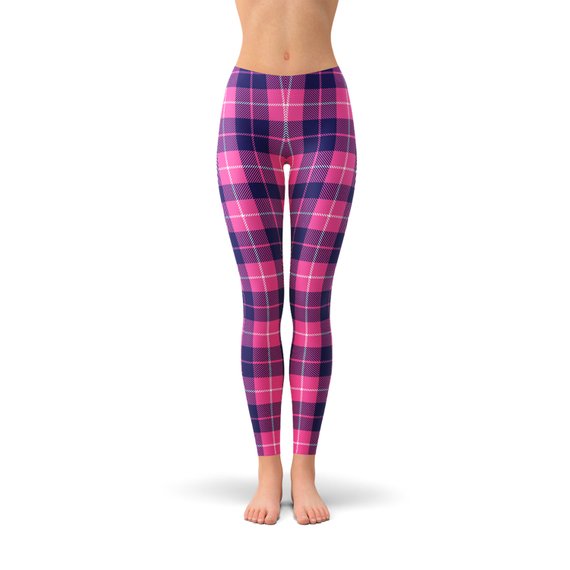 Womens Buffalo Plaid Leggings