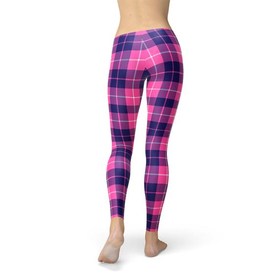 Womens Buffalo Plaid Leggings