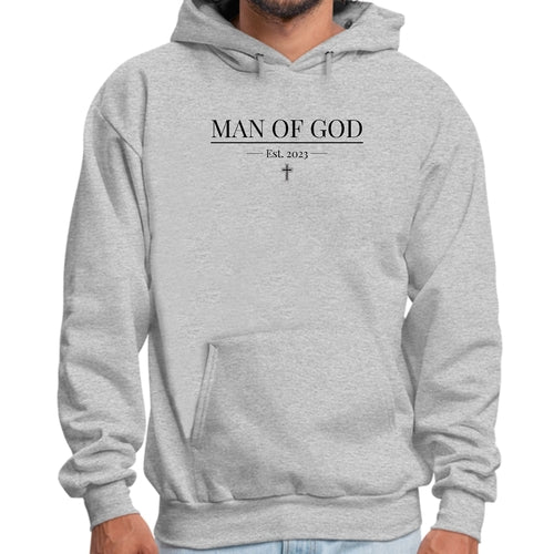 Mens Graphic Hoodie Say It Soul, Man Of God Illustration, Black