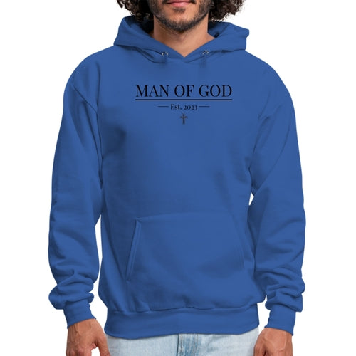 Mens Graphic Hoodie Say It Soul, Man Of God Illustration, Black