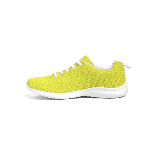 Mens Sneakers, Yellow Low Top Canvas Running Sports Shoes - O7o475