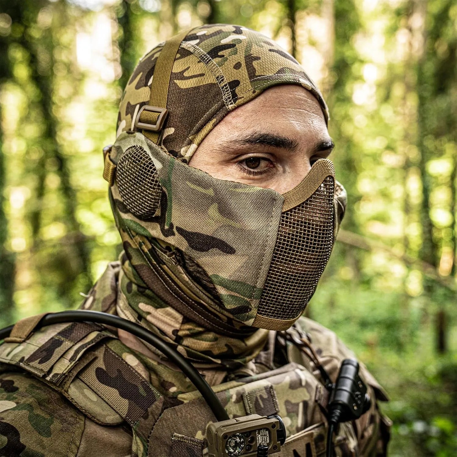 Votagoo Airsoft Mesh Mask Tactical Foldable Half Mesh Mask - Sportkyu