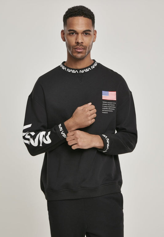 NASA Oversize Crewneck Sweater