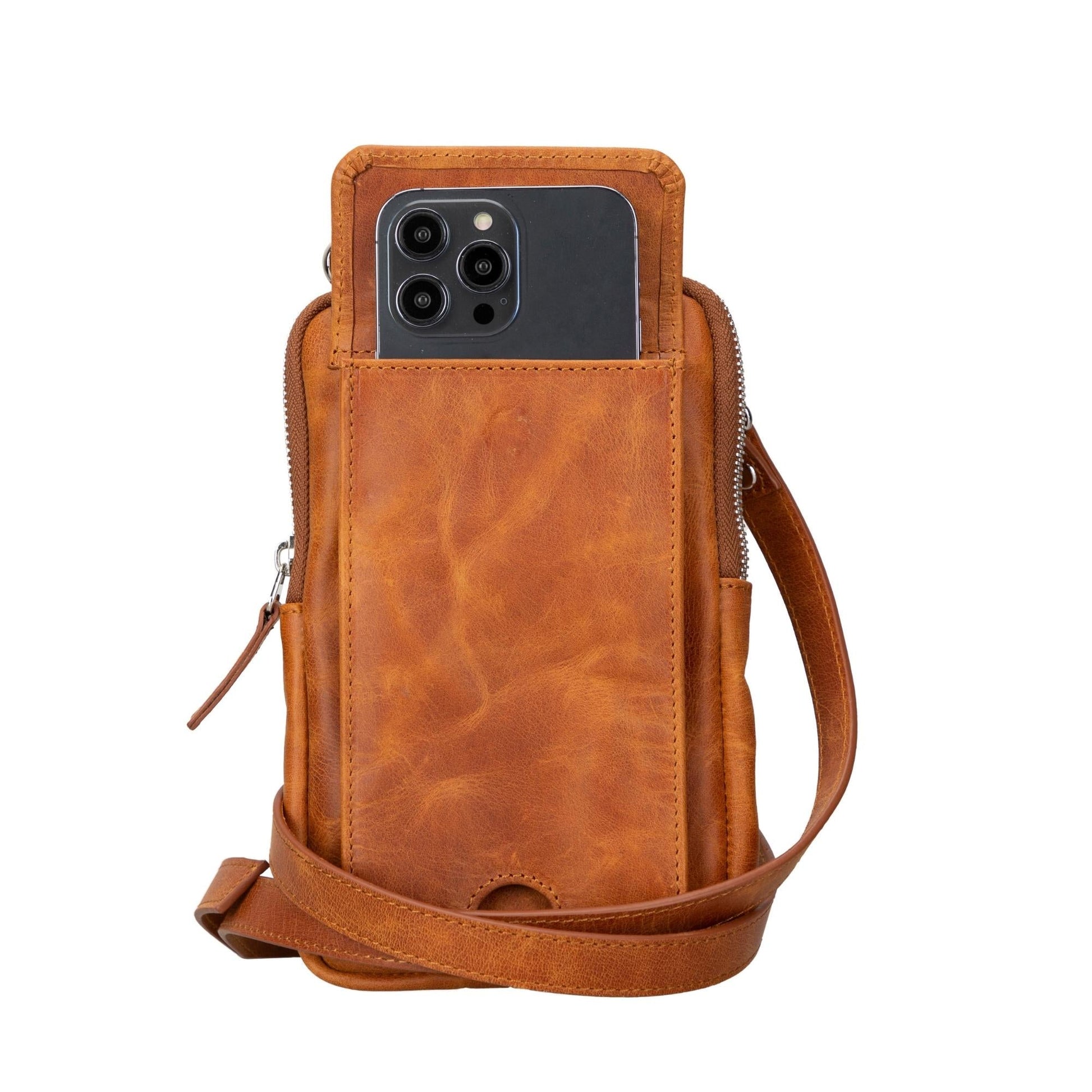 Niagara Leather Crossbody Phone Bag for Men - Sportkyu