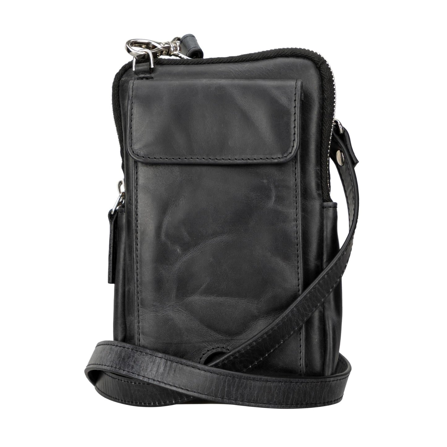 Niagara Leather Crossbody Phone Bag for Men - Sportkyu