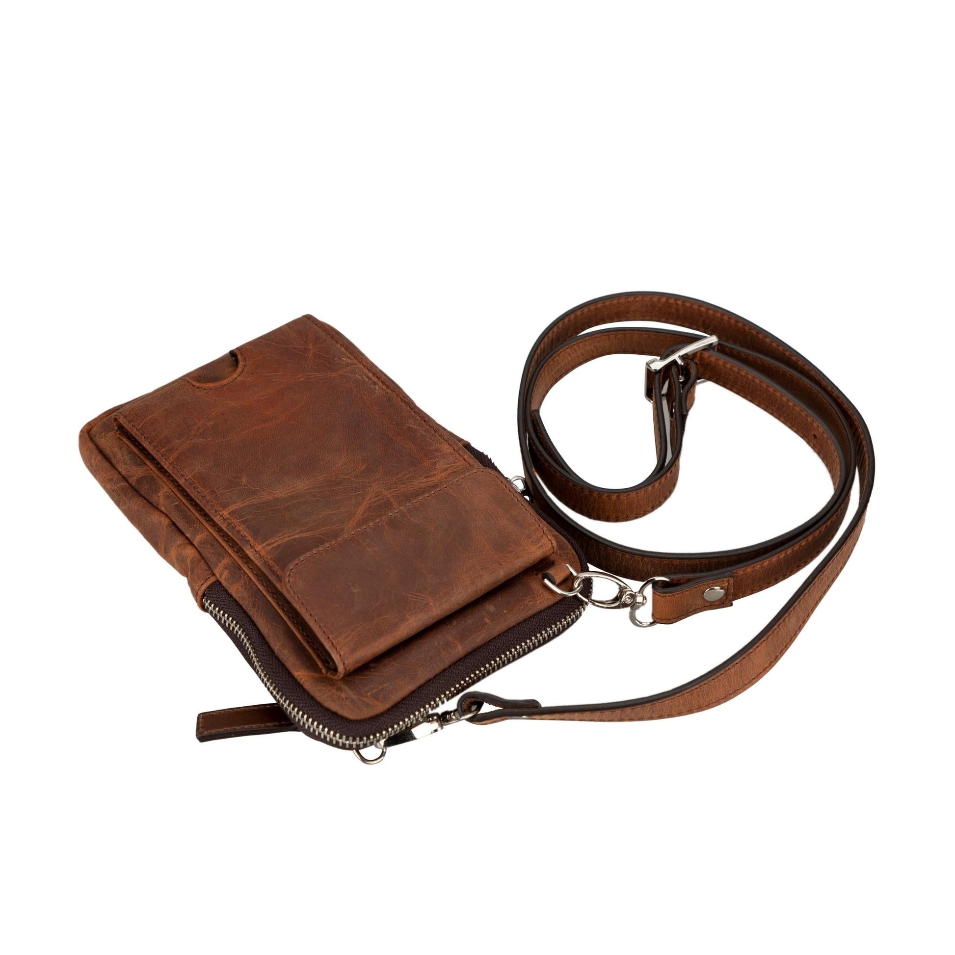 Niagara Leather Crossbody Phone Bag for Men - Sportkyu