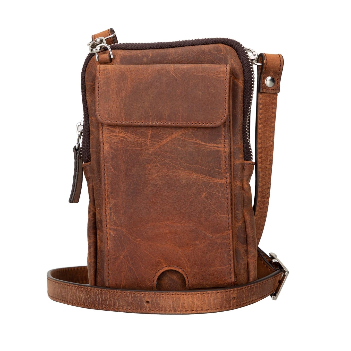 Niagara Leather Crossbody Phone Bag for Men - Sportkyu