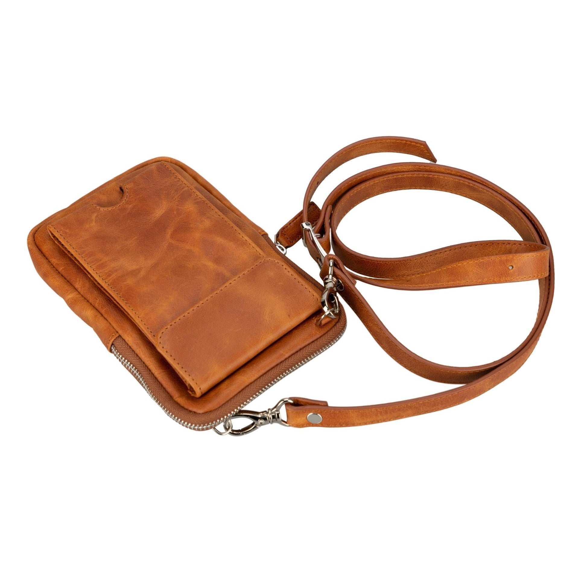 Niagara Leather Crossbody Phone Bag for Men - Sportkyu