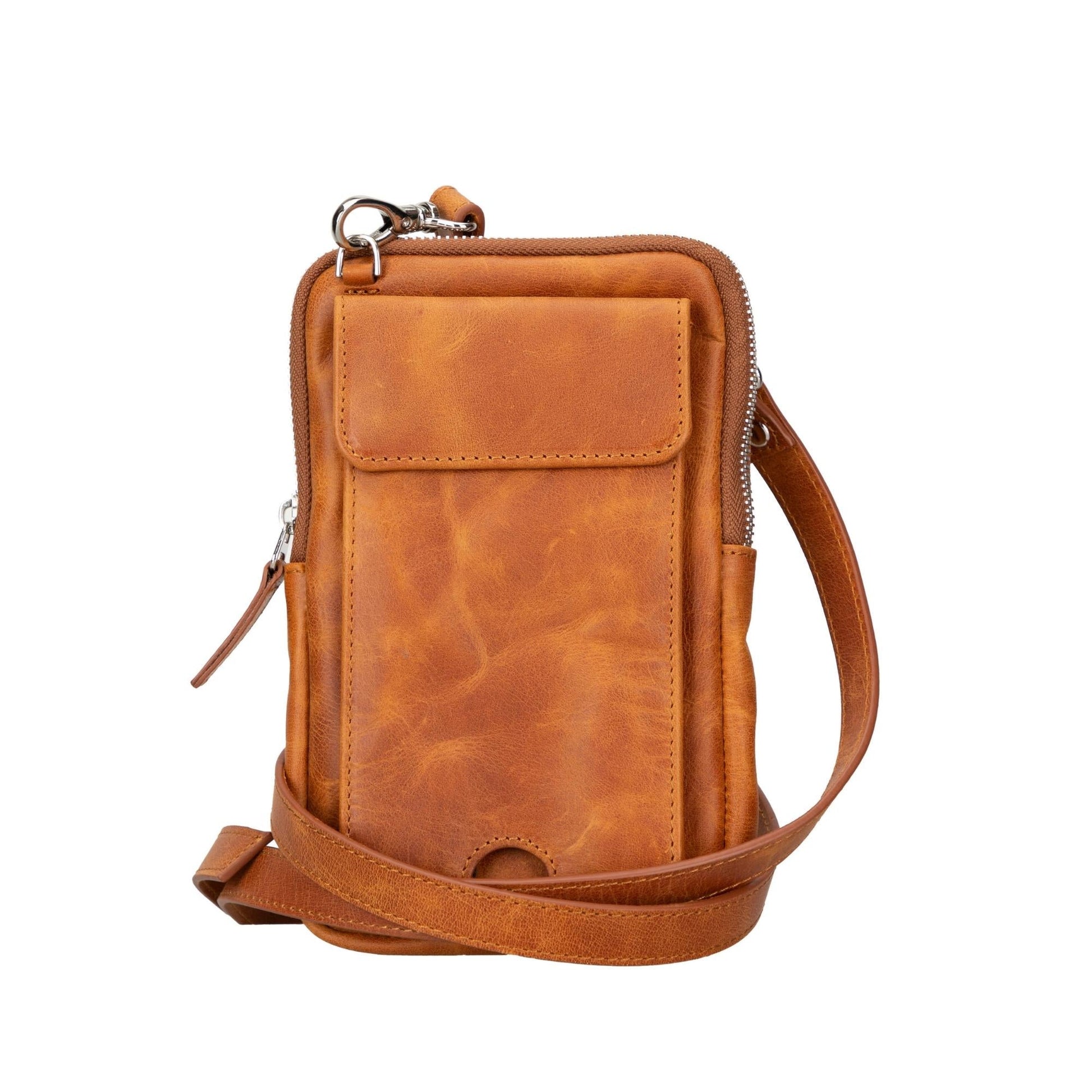 Niagara Leather Crossbody Phone Bag for Men - Sportkyu