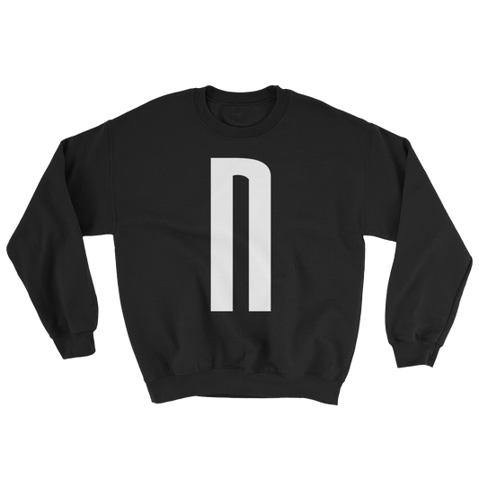 Norvine's N Schwarzes Sweatshirt